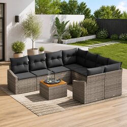 9 Piece Modular Garden Sofa Set - Specifications Included