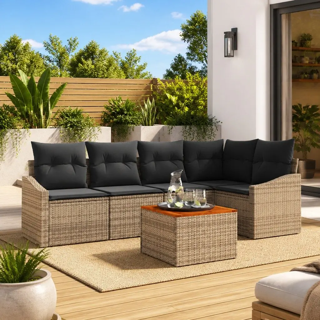 6-Piece Modular Garden Sofa Set