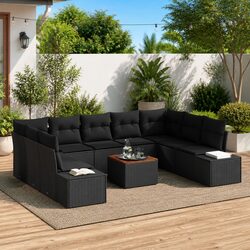 10 Piece Modular Garden Sofa Set - Specs Included