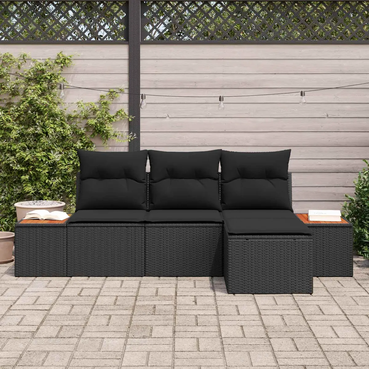 4 Piece Modular Garden Sofa Set