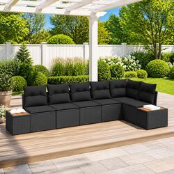 Specifications of 6-Piece Modular Garden Sofa Set