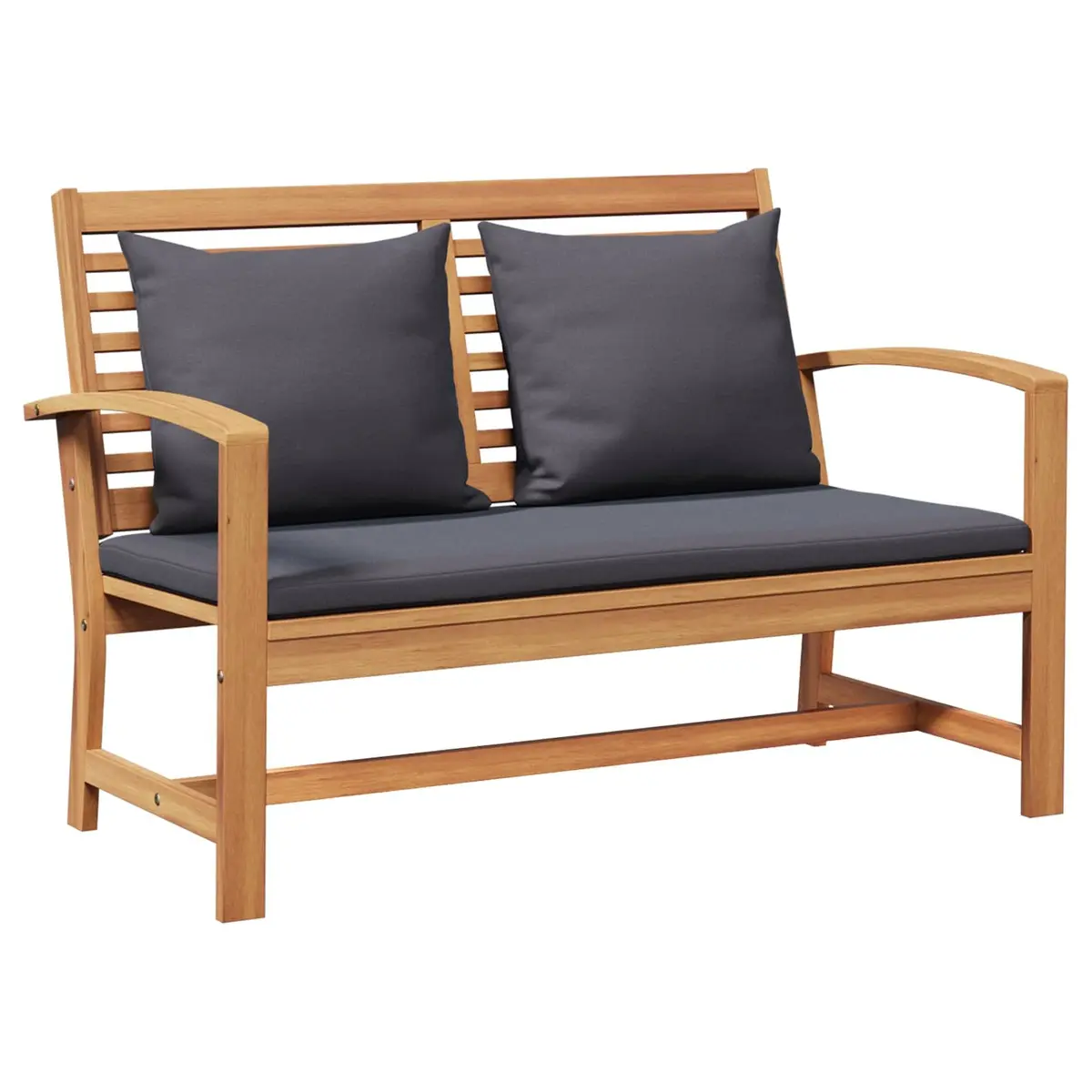 Garden Sofa Set Outdoor Furniture 3 Pieces Teak Wood Brown