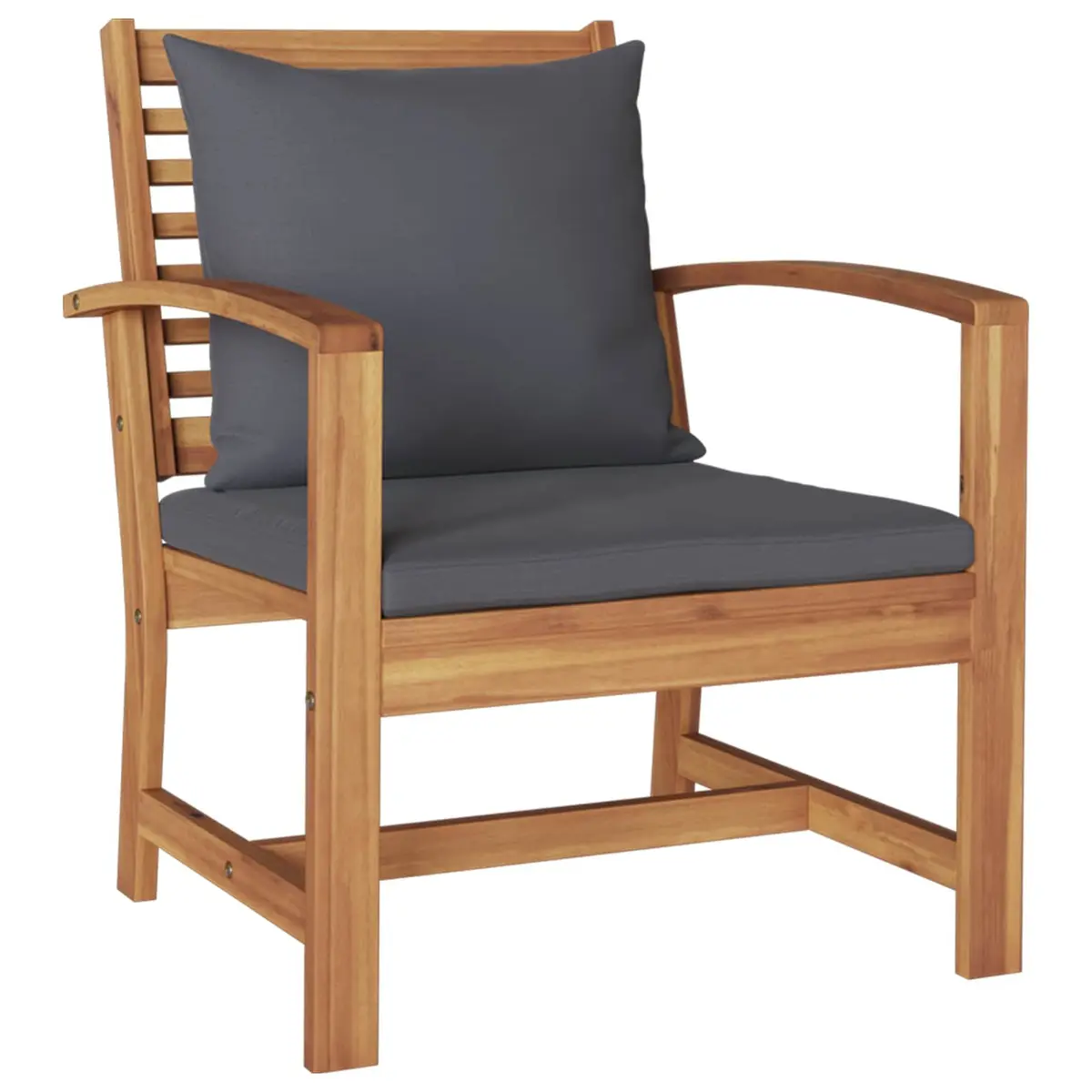 Garden Sofa Set 5 Pieces Outdoor Seating Patio Furniture Brown Modern