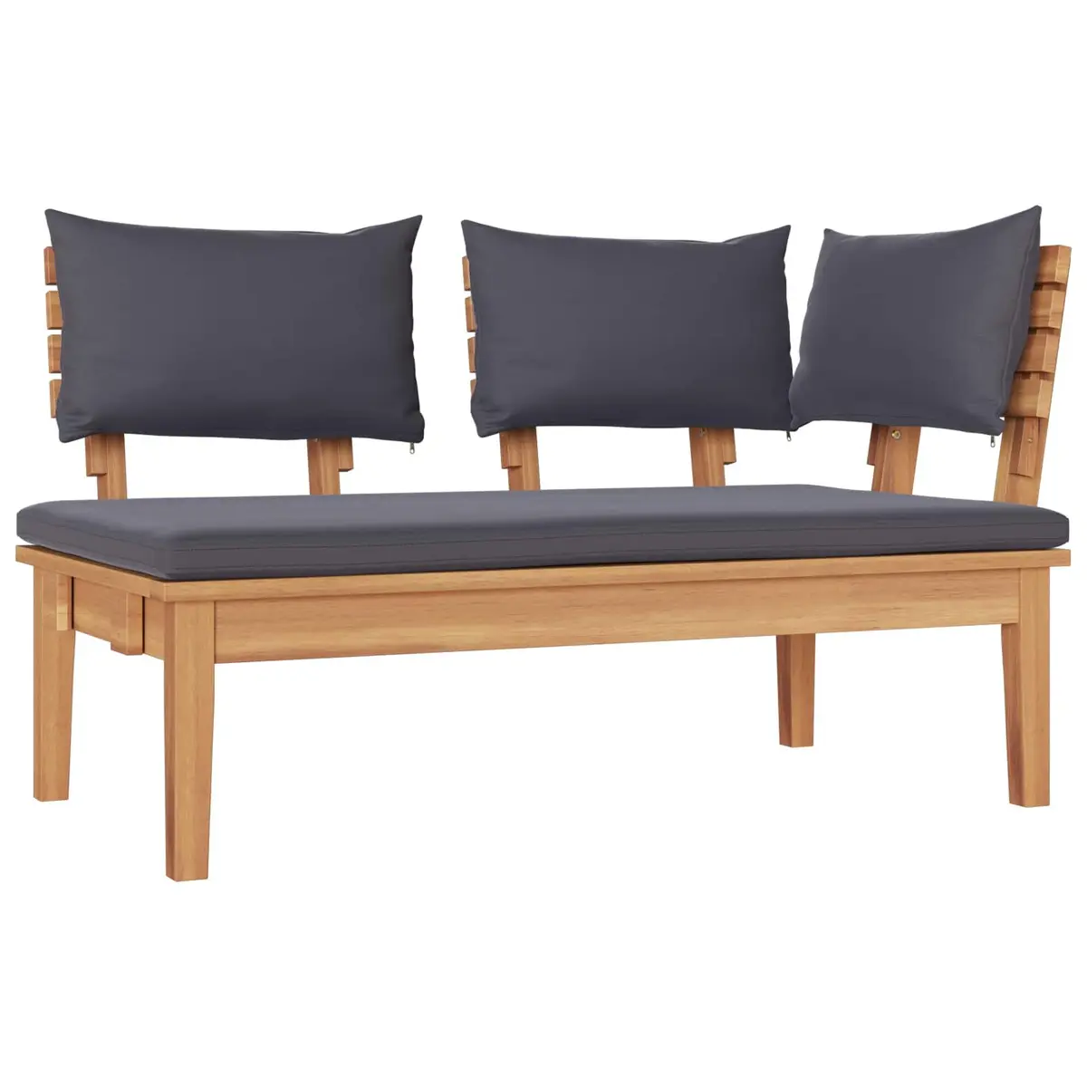 5 Piece Modular Garden Sofa Set with Teak Wood Frame