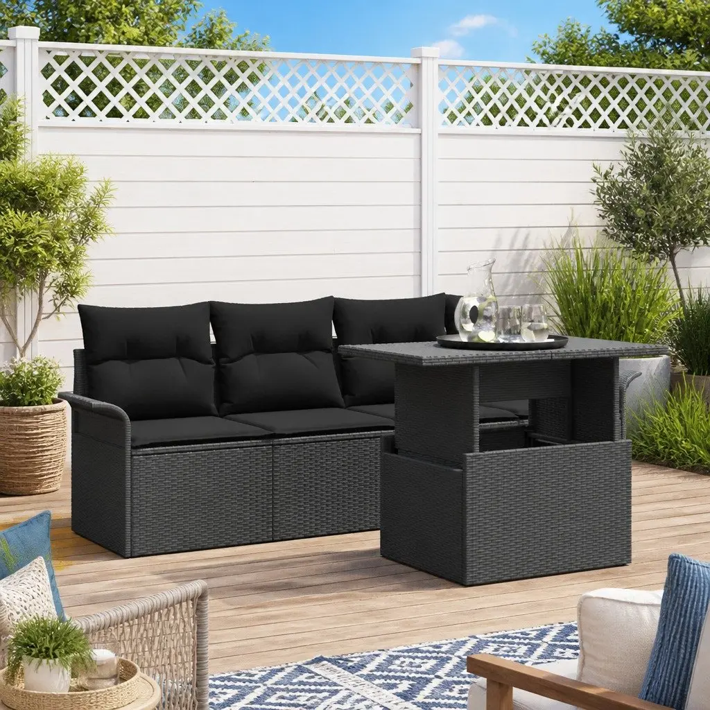 5-Piece Outdoor Sofa Set with Coffee Table