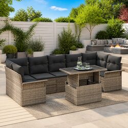 Specifications of 8-Piece Modular Garden Sofa Set