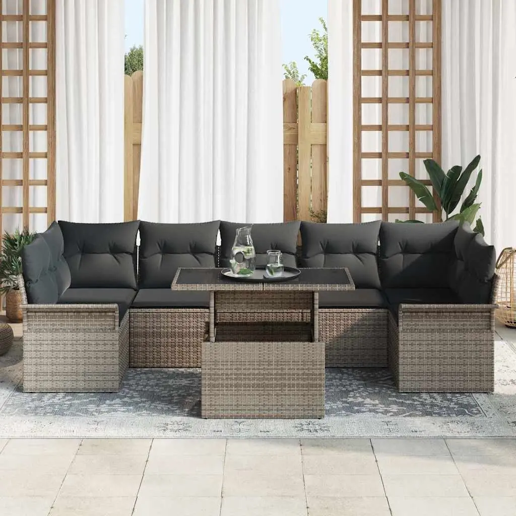 8-Piece Modular Garden Sofa Set