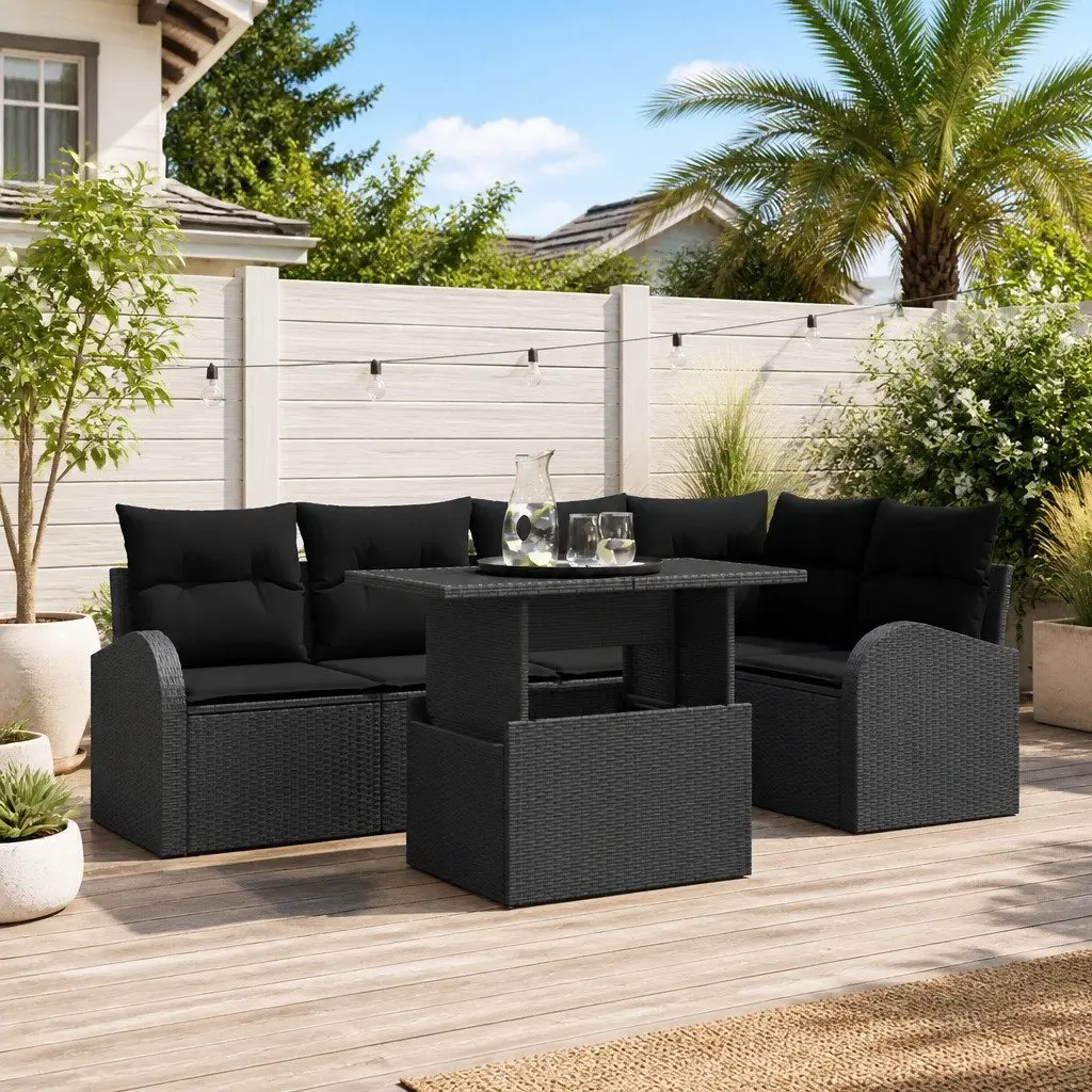 Modular Outdoor Garden Sofa Set, 6 pcs