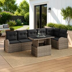 Specifications of 7-Piece Modular Garden Sofa Set