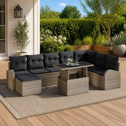 9-Piece Modular Garden Sofa Set Specifications and Features