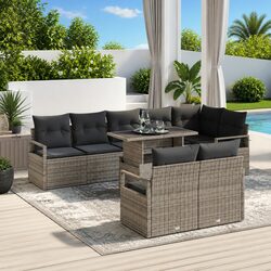 Specifications of Modular Garden Sofa Set 9 Piece Grey