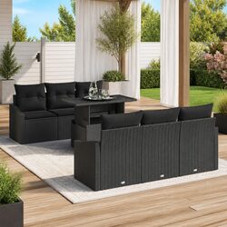 7-Piece Garden Sofa Set: Dimensions and Features