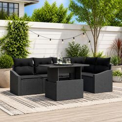 Specifications of 6-Piece Garden Sofa Set in Black