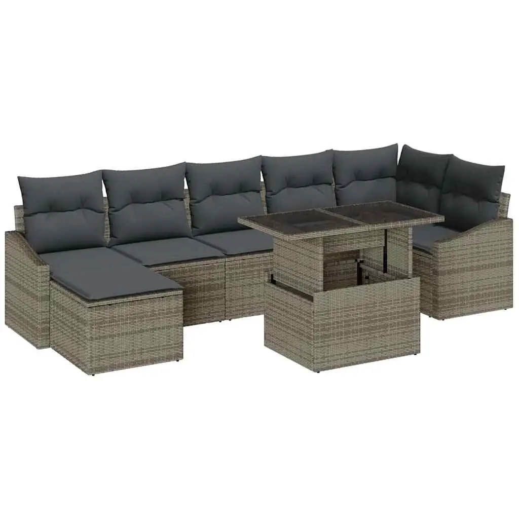 8-Piece Modular Outdoor Sofa Set with Durable Materials
