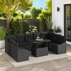 Specifications of 10-Piece Outdoor Garden Sofa Set