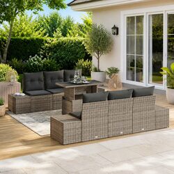 7-Piece Modular Grey Garden Sofa Set Specifications