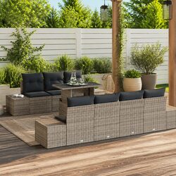 Detailed Specs of 8-Piece Outdoor Modular Sofa Set