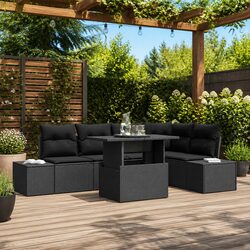 Specifications of 6-Piece Outdoor Garden Sofa Set in Black