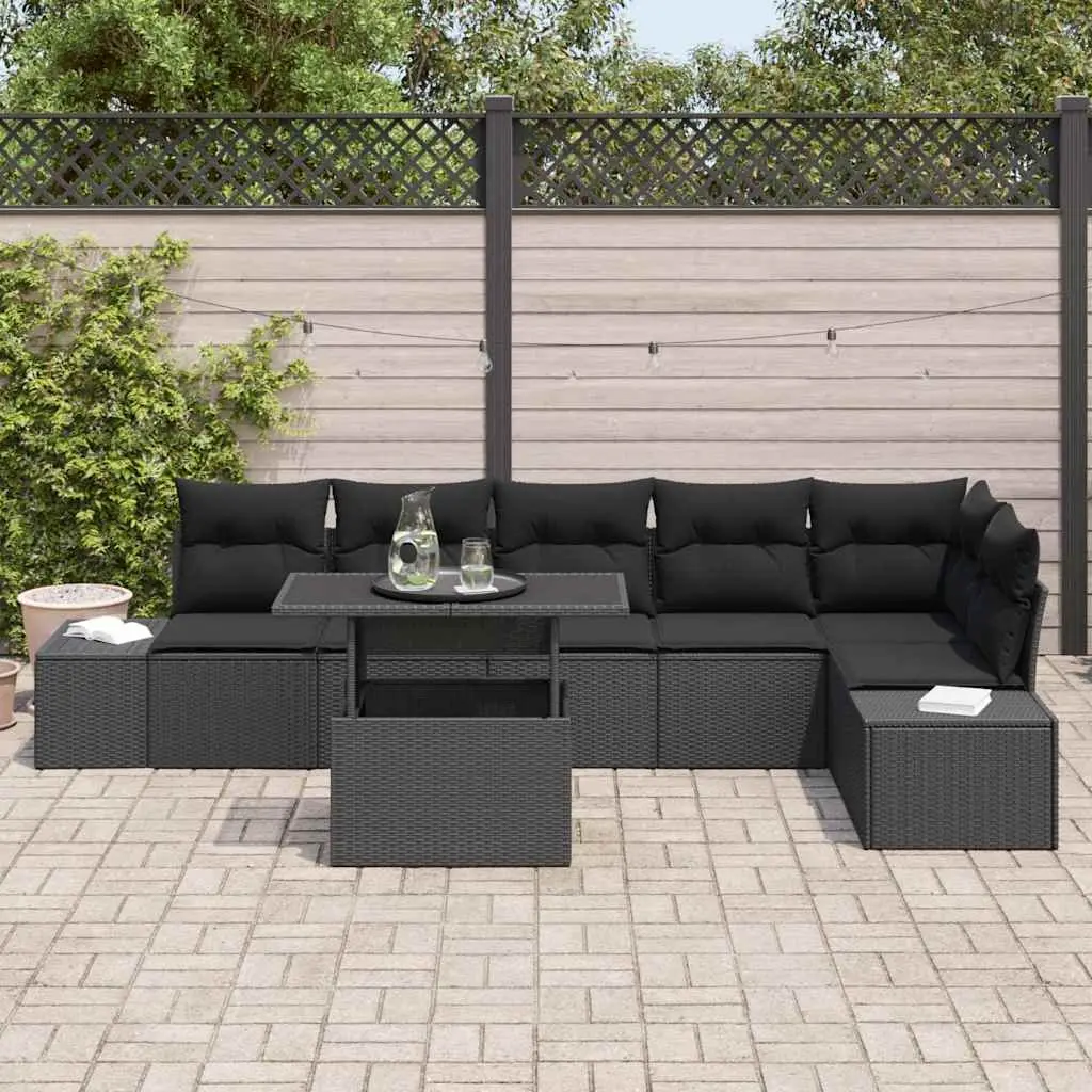 7pc Outdoor Rattan Sofa Set with Storage