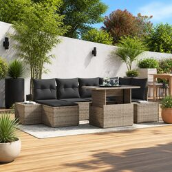 Specifications of Grey 7 Pcs Garden Sofa Set