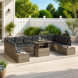 Specifications of the 11-Piece Grey Modular Sofa Set