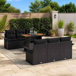 Modular Garden Sofa Set 7pcs: Dimensions & Materials