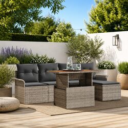 Specifications for Grey Modular Garden Sofa Set