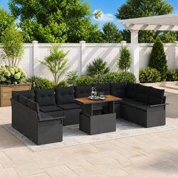 Specifications for 9-Piece Outdoor Rattan Sofa Set