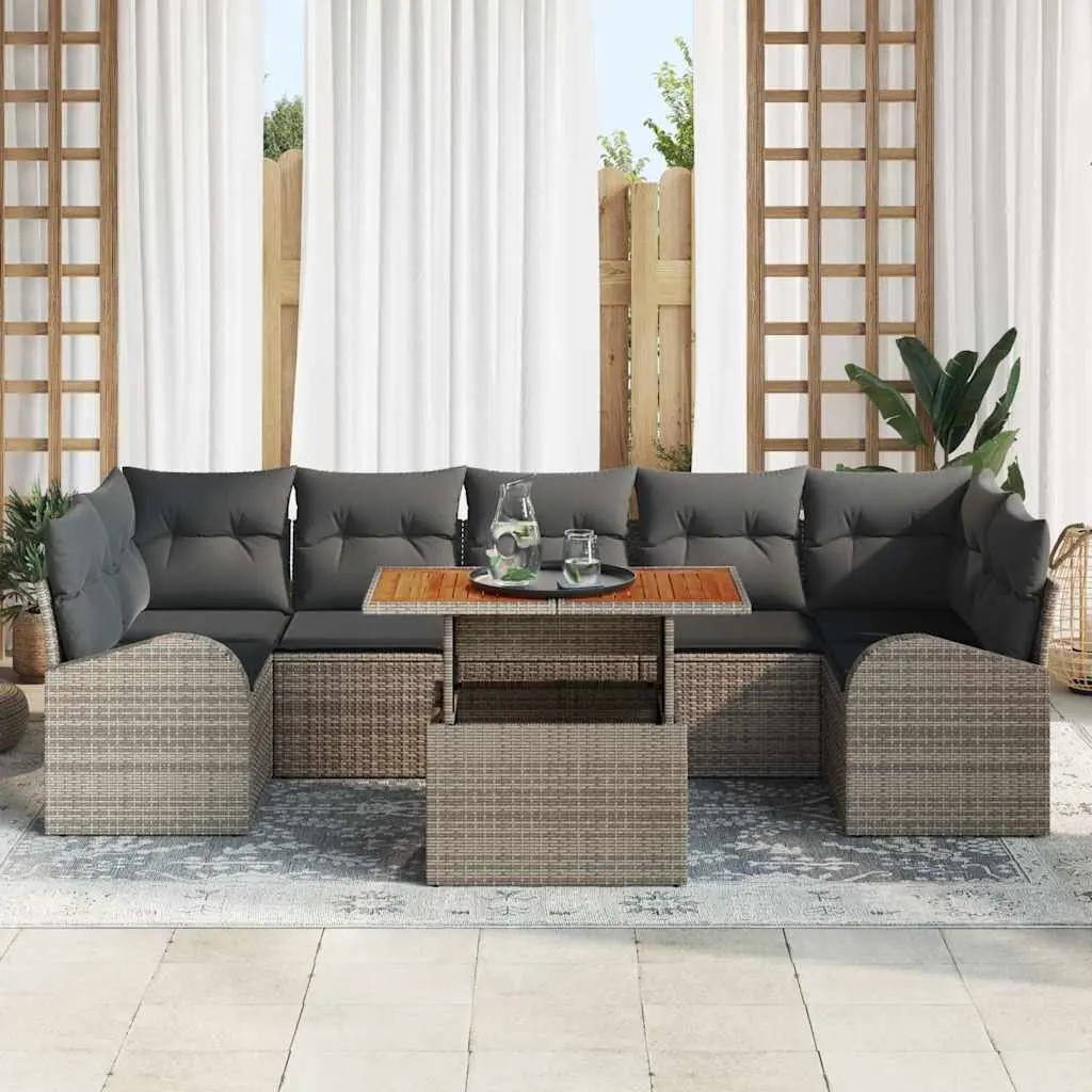 8-Piece Modular Garden Sofa Set
