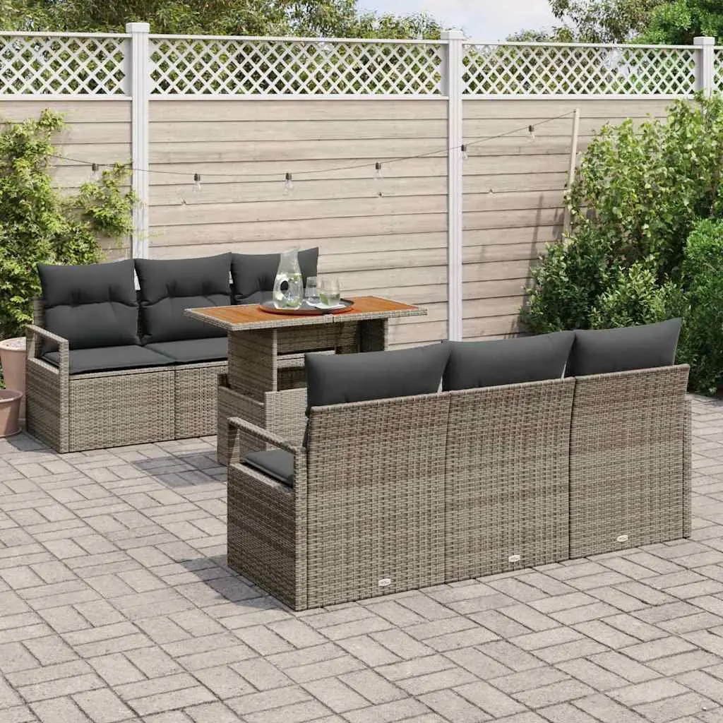 7-Piece Modular Garden Sofa Set