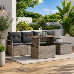 Specifications of the 6-Piece Grey Outdoor Sofa Set