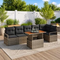 Garden Sofa Set Specifications: 7 Pieces Modular Furniture
