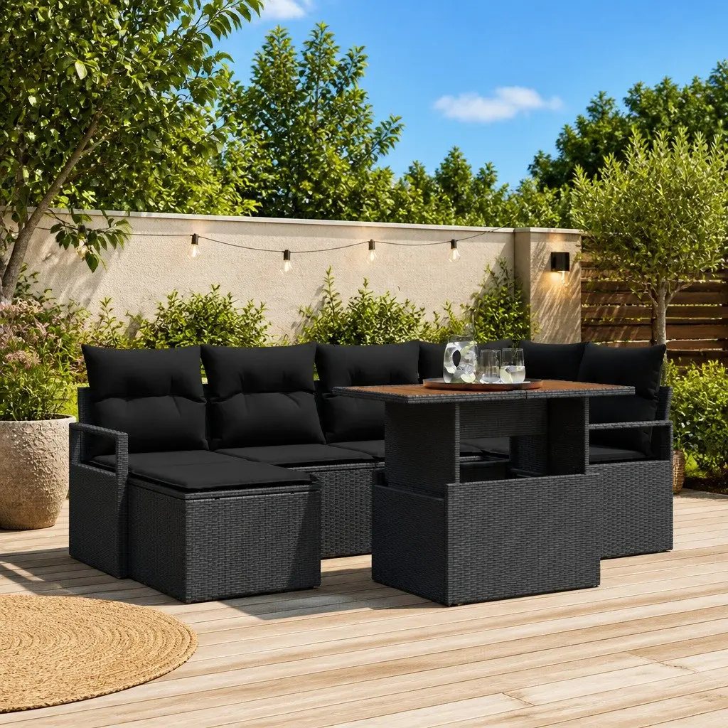 7-Piece Garden Sofa Set for Outdoor Use