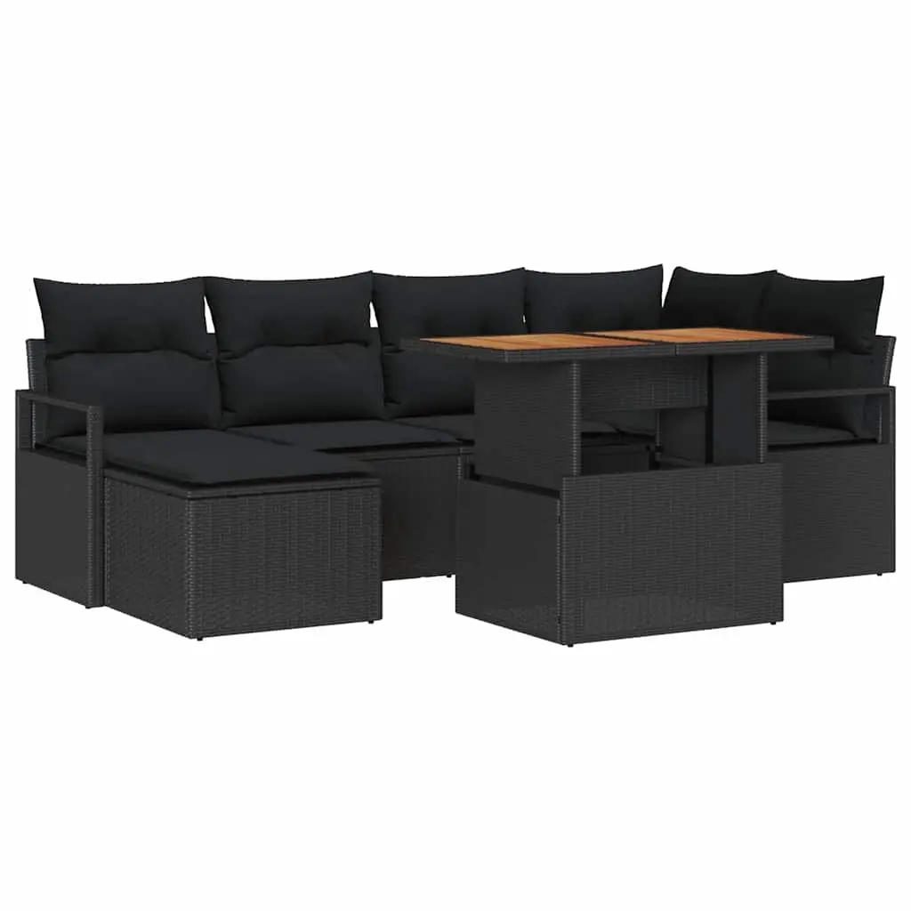 7-Piece Garden Sofa Set for Outdoor Use