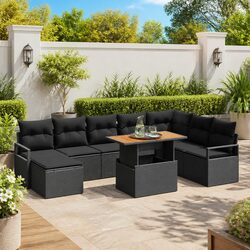 Specifications of the 9-Piece Modular Garden Sofa Set