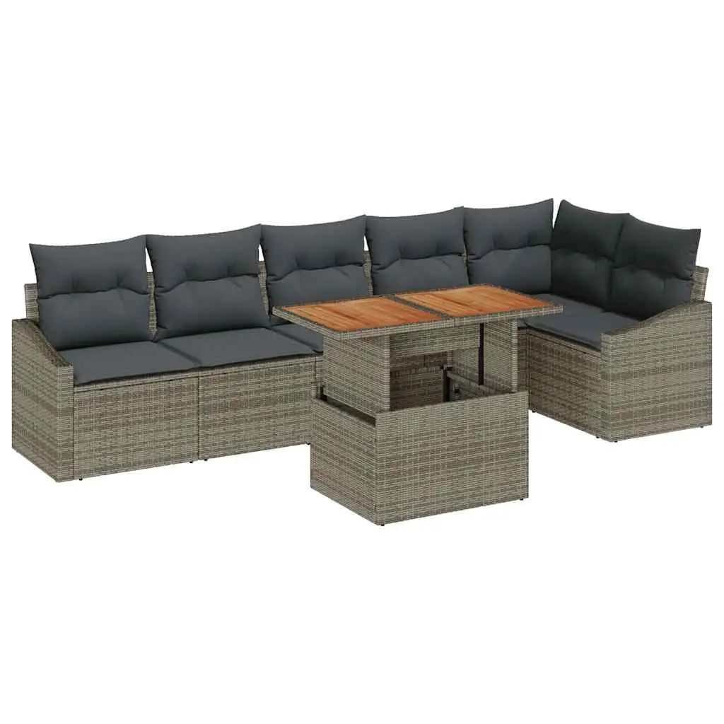 7-Piece Garden Sofa Set with Storage