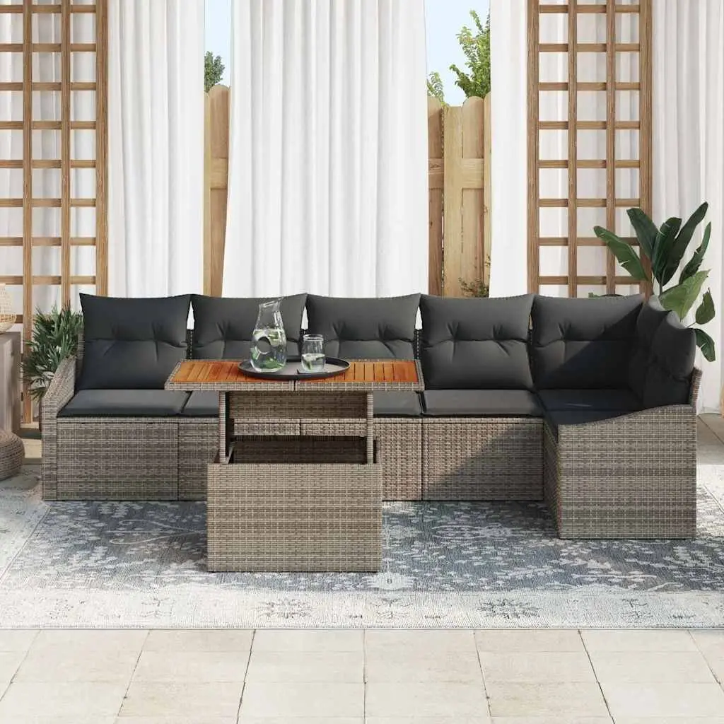7-Piece Garden Sofa Set with Storage
