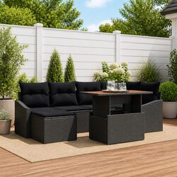 Specifications of the 7pcs Black Garden Sofa Set