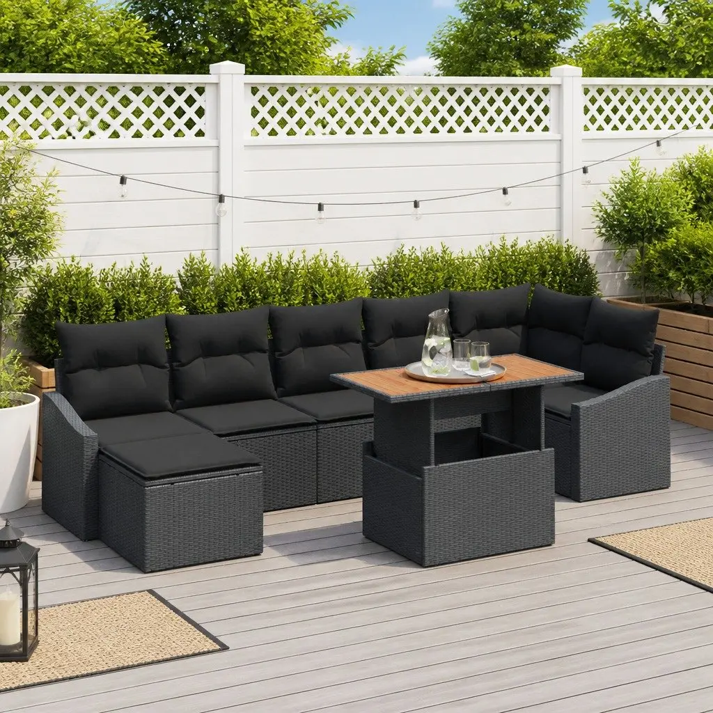 8 Piece Modular Garden Sofa Set