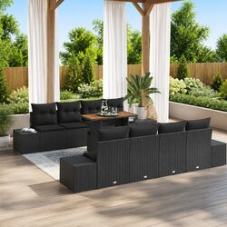 Specifications of a 9 Piece Modular Outdoor Garden Sofa Set
