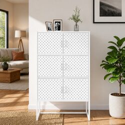 White Highboard Storage Cabinet Specifications