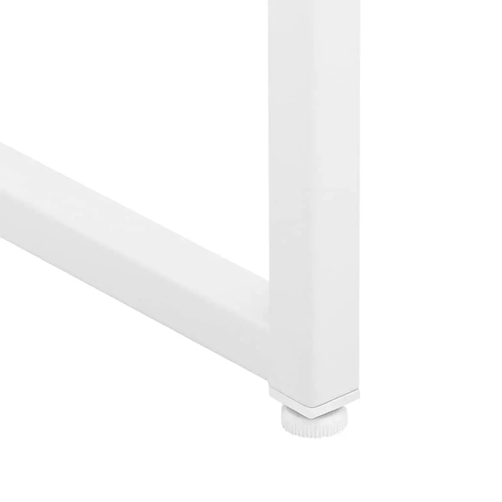 Storage Highboard Cabinet for Home 80W x 35D x 135H cm White Steel