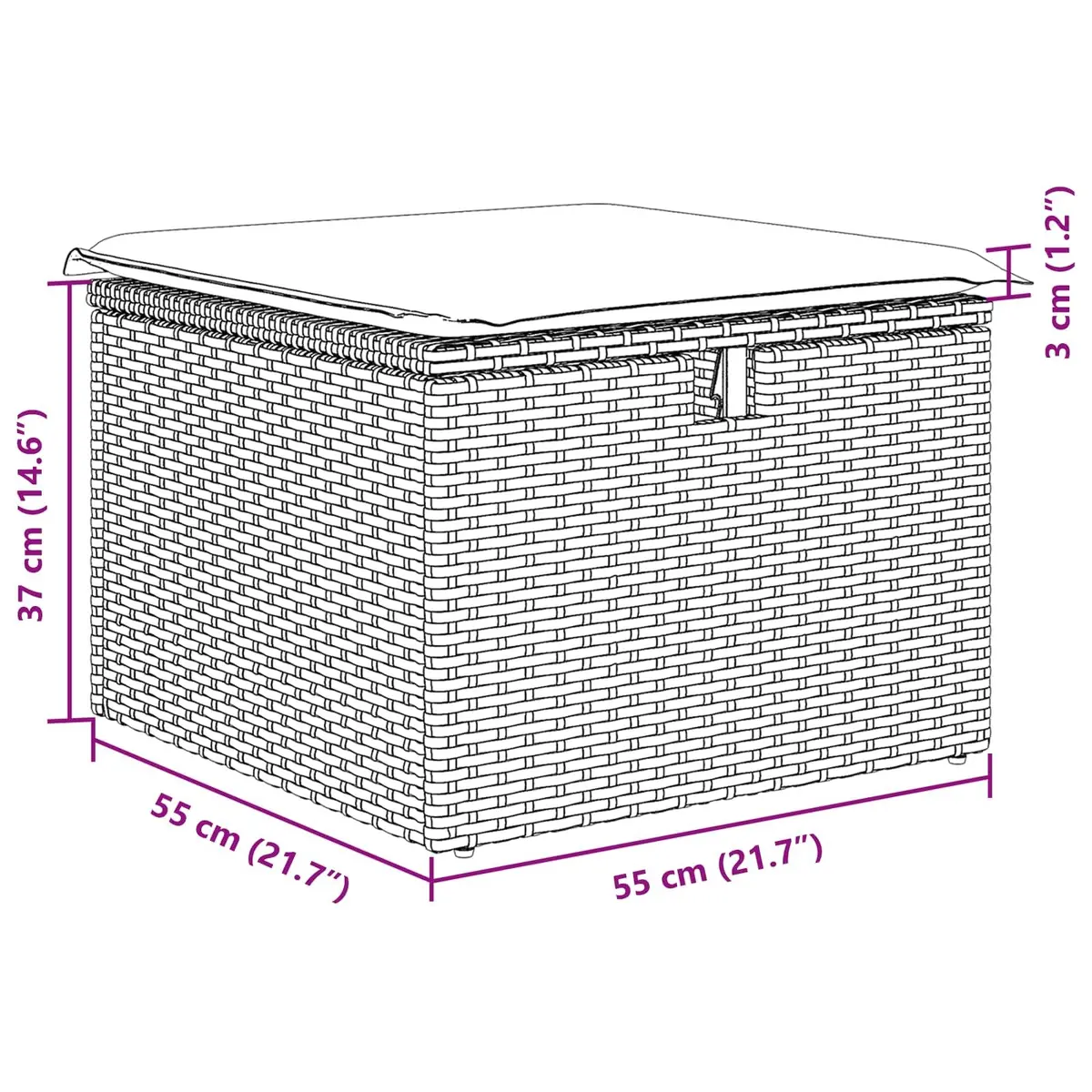 Outdoor Modular Sofa Set with Storage