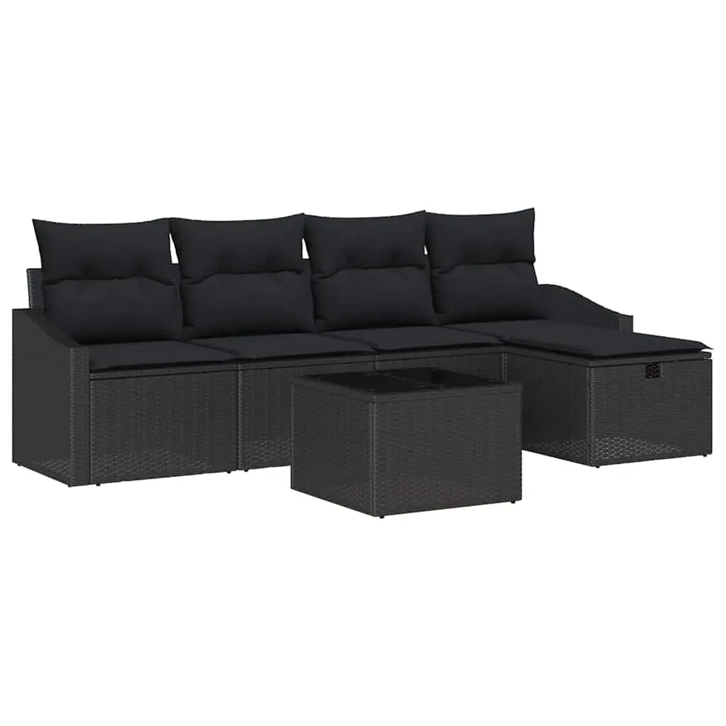 6 Piece Outdoor Sofa Set with Storage