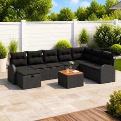 Detailed Specifications for 9-Piece Garden Sofa Set