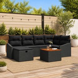 Specifications for 7-Piece Modular Garden Sofa Set