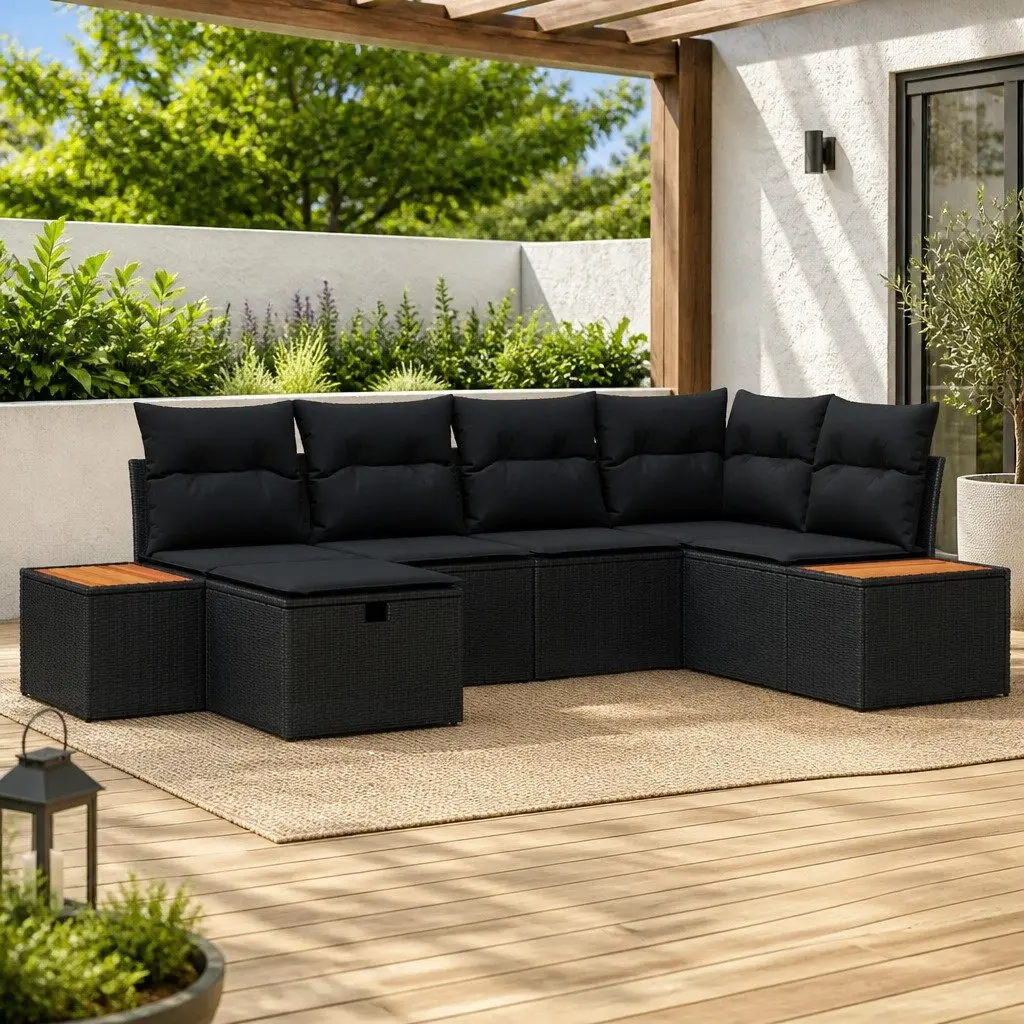 Modular 6-Piece Outdoor Sofa Set