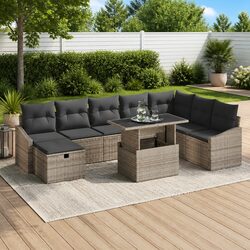 Specifications of 9-Piece Modular Garden Sofa Set