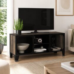 Grey TV Cabinet Dimensions: 105 x 36 x 47 cm, Industrial Style