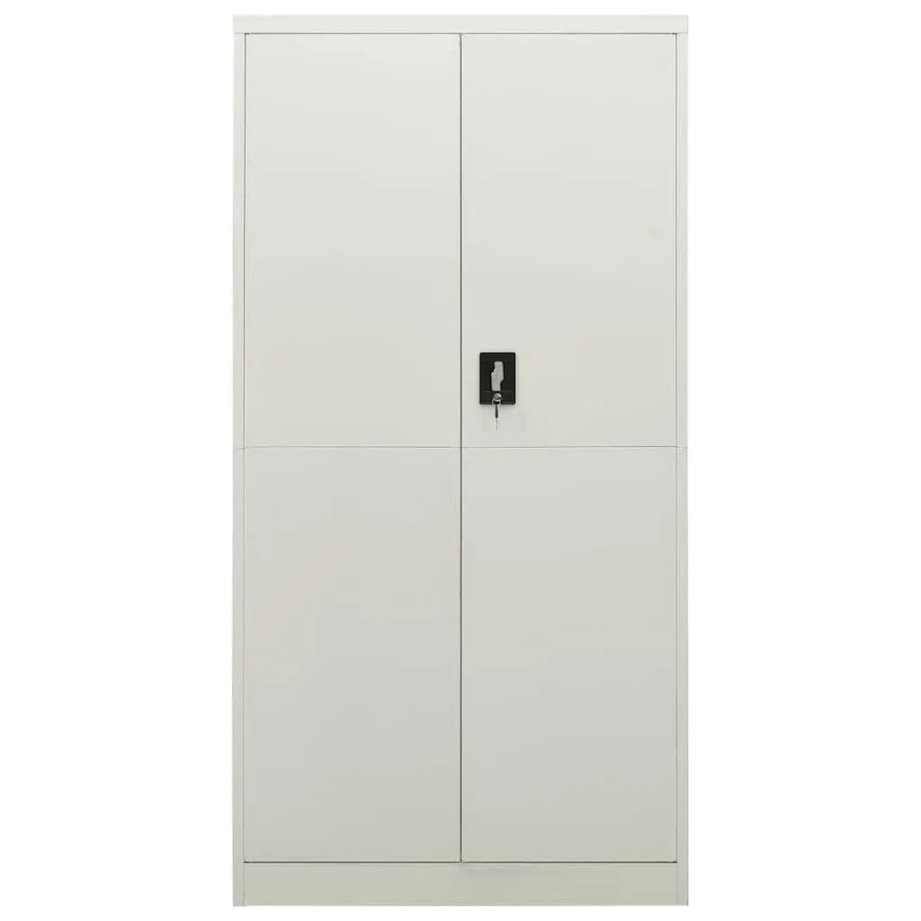 Steel Locker Cabinet Grey 4 Shelf Storage Organiser Home 90W x 40D x 180H cm